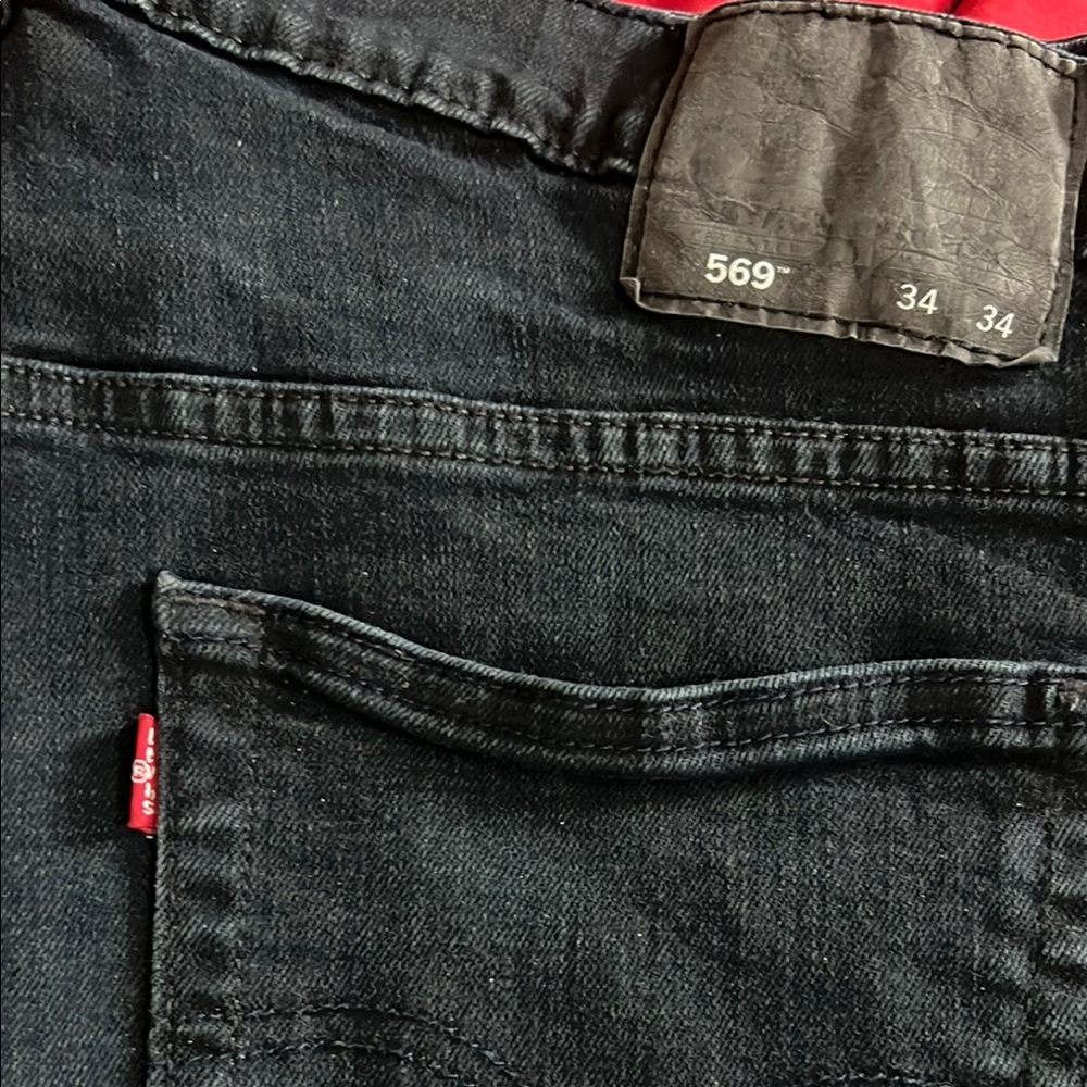 Levi's Men's Distressed Dark Denim Jeans
